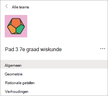Kanalen in een klasteam van leerkrachten van groep 7.