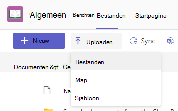 bestanden uploaden