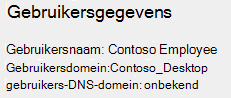 Gebruikersgegevens weergegeven in het draadloosnetwerkrapport