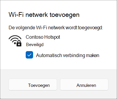 Een Wi-Fi-netwerk toevoegen aan Windows 11.