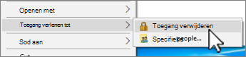 Schermopname van Windows 11 Toegewezen stationstoegang verwijderen.