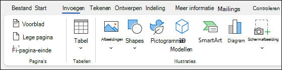 Items invoegen in Word