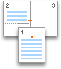 Document met een even sectie-einde