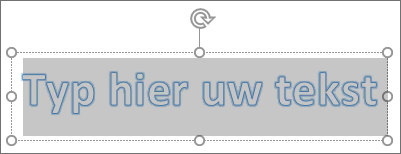 Tijdelijke aanduiding voor WordArt