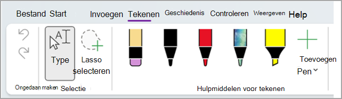 Handschrift tijdens het opnemen