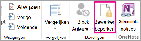 Bewerking beperken