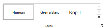 Een stijl selecteren in Word