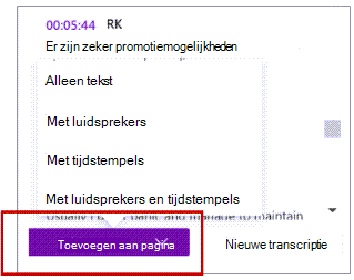 Toevoegen aan pagina