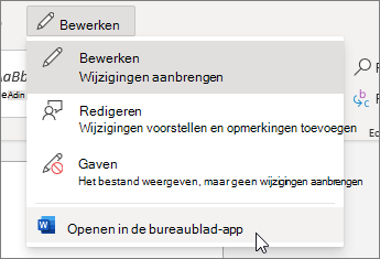 Openen in bureaublad-app