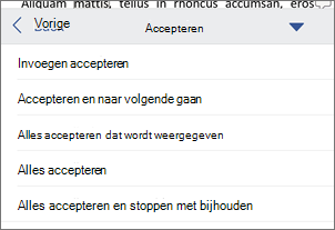 Bijgehouden wijzigingen accepteren