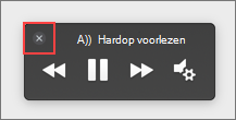 Stoppen selecteren