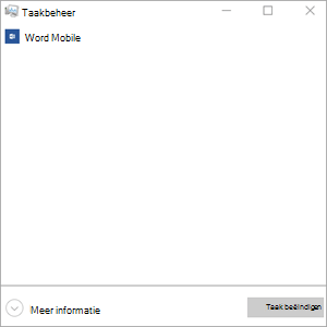 Taak beëindigen