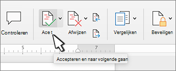 Knop Wijziging accepteren