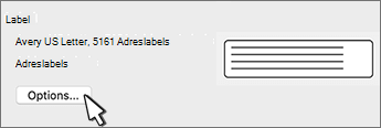 Knop Labelopties