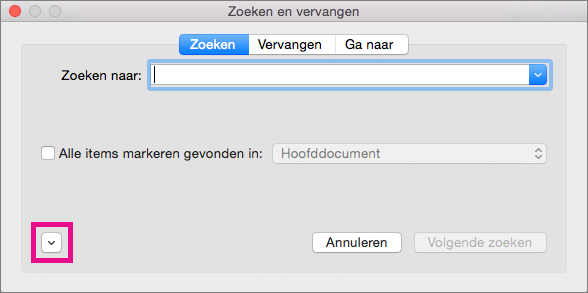 Toont hoe u het opmaak pop-up menu opent