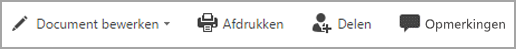 Afdrukken vanuit de leesweergave