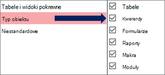 Okno dialogowe Opcje nawigacji