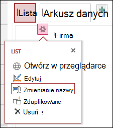Settings menu with Open in browser, Edit, Rename, Duplicate, and Delete
