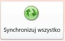 Przycisk Synchronizuj wszystko w widoku Backstage programu Access