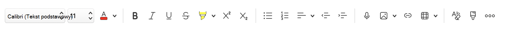 Formatowanie Wstążki w programie Outlook