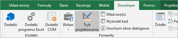 Tryb projektowania