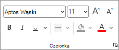 Obraz Wstążki programu Excel