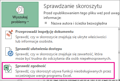 Pozycja Sprawdź zgodność