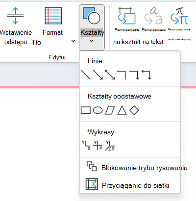Rysowanie kształtu za pomocą biblioteki kształtów