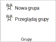 Na wstążce wybierz pozycję Przeglądaj grupy