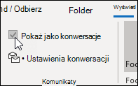 Pokaż jako konwersację