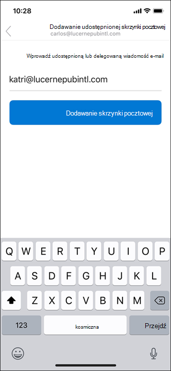 Wprowadź swój adres e-mail.