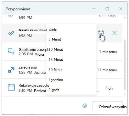 Ustawianie przypomnień w 8 zrzutach ekranu programu Outlook