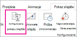 Przycisk Przygotuj pokaz slajdów