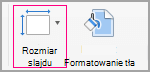 Kliknij pozycję Rozmiar slajdu