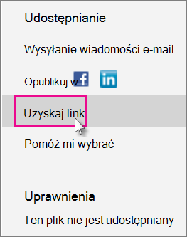 Uzyskaj link