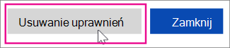 Usuwanie uprawnień