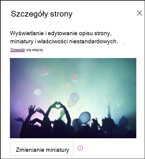zrzut ekranu przedstawiający miniaturę zmian