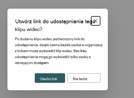 tworzenie linku udostępniania