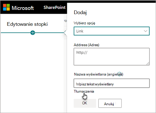 Tłumaczenie stopki