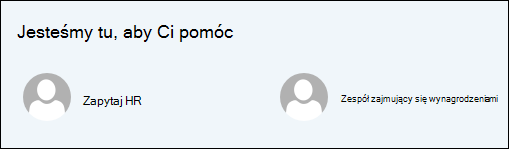 Podgląd składnika Web Part People.