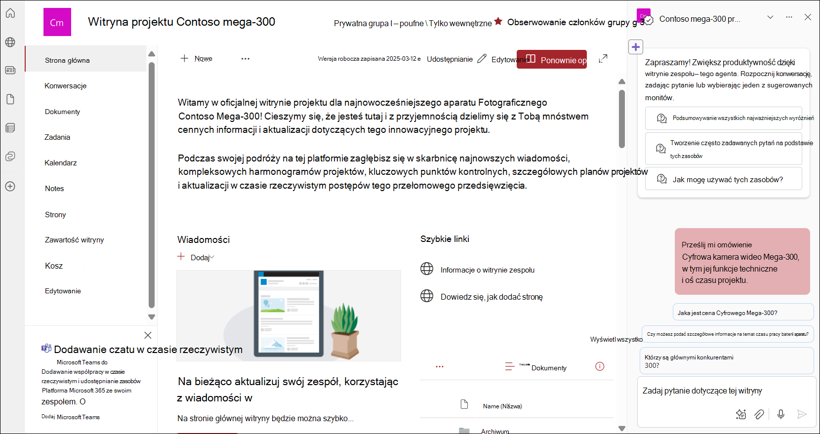 zrzut ekranu przedstawiający gotowego agenta