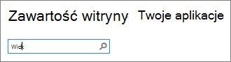 Pole wyszukiwania aplikacji z wpisanym wyrazem wiki