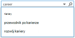 Pole wyszukiwania