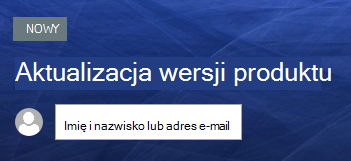 Tekst nad tytułem