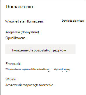 Stan tłumaczenia