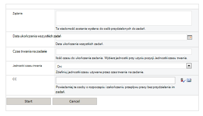 Obraz ekranu przepływu pracy
