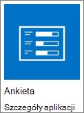 zrzut ekranu przedstawiający ikonę ankiety