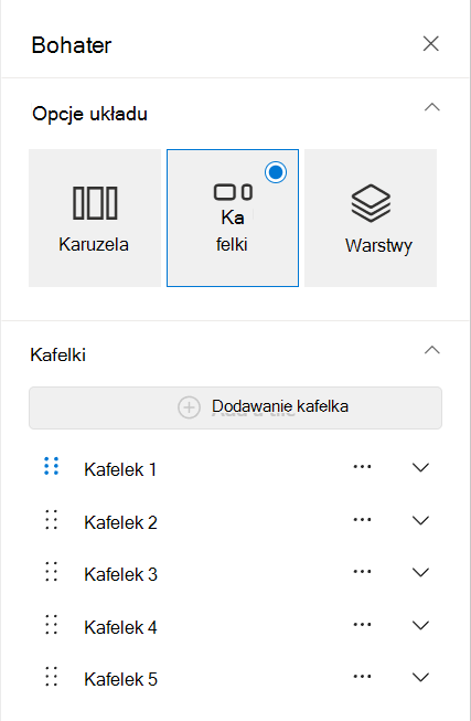 Nowe kafelki