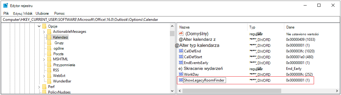 Obraz przedstawiający rejestr systemu Windows.