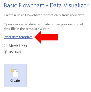 Wybieranie linku szablonu danych programu Excel